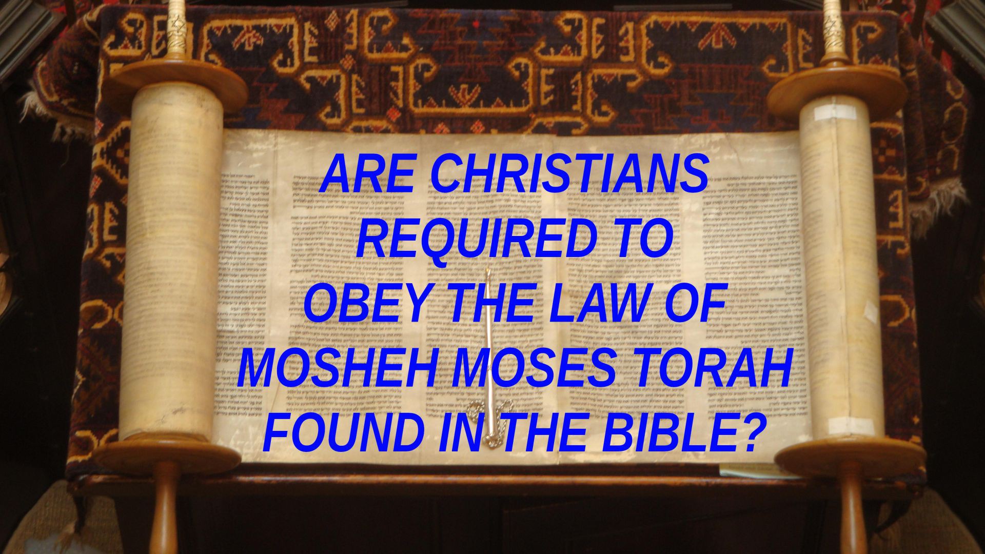 Are christians required to obey the law of mosheh moses torah found in the Bible today? 2024